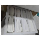 Yaomiao 16 Set White Ceramic Bud Vase Bulk 5 Inch Boho Small Pampas Grass Flower Vase for Wedding Table Centerpieces Decoration Boho Home Decor DIY Gift, 8 Styles (Classic)