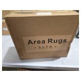 Valenrug Washable Rug 5x7 - Stain Resistant 5x7 Area Rugs for Living Room, Non Slip Backing Printed Rugs for Bedroom, Folable Machine Washable Area Rug (5