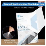 EHWINE 6 Pack 8.5 x 11 Acrylic Sign Holder, Clear Plastic Signs Display Stand, Vertical Slanted Back Paper Holder Stand up Table Top Sign Holders Flyer Stand Frames Suitable for Office Business Store