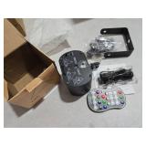 Qajok DJ Laser Party Lights, RGB LED Disco Light, Sound Activated Projector Strobe Light with Remote Control for Christmas Halloween Decorations Karaoke Birthday Dance Wedding Stage Show