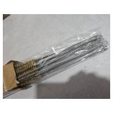 Asherxin 14-Pieces Brass Wire Brush Stainless Steel Tube Brush Set 12\" Round Wire Brushes Kit Bore Brush Metal Bristle Cleaning for Pipe, Tube, Auto Parts, Engine (6mm/8mm/10mm/12mm/15mm/20mm/22mm)