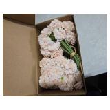 Riyuwal 18 pcs Champagne Hydrangea Flowers 2 Bouquets Hydrangea Artificial Flowers 11.8 in Realistic Silk Flowers for Home Party Decorations Floral Arrangement (Champagne)