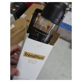 TrendPlain 16oz/470ml Glass Olive Oil Sprayer for Cooking 2 in 1 Olive Oil Dispenser Bottle for Kitchen Gadgets and Air Fryer Accessories, Salad, BBQ - Black