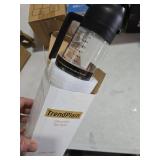 TrendPlain 16oz/470ml Glass Olive Oil Sprayer for Cooking 2 in 1 Olive Oil Dispenser Bottle for Kitchen Gadgets and Air Fryer Accessories, Salad, BBQ - Black