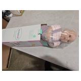Milidool Lifelike Reborn Baby Dolls Girl-18 inch Realistic Newborn Baby Dolls, Soft Cloth Weighted Body with Feeding Toy, Gift for Kids Ages 3+