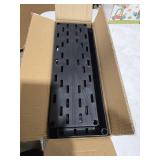 SPACEKEEPER Slim Rolling Storage Cart 4 Tier Bathroom Organizer Cart Mobile Shelving Unit Slide Out Utility Cart for Kitchen, Bthroom, Makeup, Craft, Laundry Narrow Places, Black