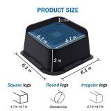 ANNKUT Bed Risers 3 Inch Heavy Duty, Furniture Risers for Bed Desk Table Sofa Couch,Oversized Bed Lifts Risers,Support up to 5000 Lbs(4 Pack Black)