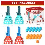 Bennol Outdoor Game Toys for Kids Boys with 20 Balls, Pop Pass Catch Ball Game Outside Toys Gifts for 3 4 5 6 7 8+ Year Old Teens, Outside Outdoor Play Gifts for Kids Boys Ages 3-5 4-8