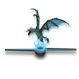 Missyou 3DHologramFan MS50D2 19.7 Inch, LED Holographic Projector with WiFi Bluetooth Remote, 528 Highlight LEDs, 1500+ Videos, for Store Display Events Exhibition Wall Mount