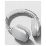 Wentronic Y01 Wireless Noise Canceling Headphones Bluetooth 5.3 Over Ear Headphones with Microphone, Hi-Res Audio, 48H Playtime, Foldable Comfortable Earpads,Compatible with iOS,Android,PC, Silver