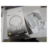 Wentronic Y01 Wireless Noise Canceling Headphones Bluetooth 5.3 Over Ear Headphones with Microphone, Hi-Res Audio, 48H Playtime, Foldable Comfortable Earpads,Compatible with iOS,Android,PC, Silver