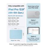 MOFT Dynamic Folio Case for iPad Pro 12.9\" (6th 2022 | 5th 2021 | 4th 2020), Slim Magnetic Stand Case with 20+ Viewing Angles, Auto Wake/Sleep, Ultra Thin, Soothing Mist x Misty Cove