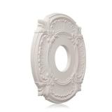 EIFHYT 2 Pack White Home Lighting Ceiling Medallions Molded Plastic, 13\" OD x 3-1/2\"ID x 3/4\" P