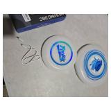 HYES 2 Pack Light up Flying Discs for Kids, Rechargeable Disc with 45 LEDs, 14 Lighting Modes(10\")&Built-in Battery Disc(7.8\"), Glow in The Dark Ring for Beach/Camping/Outdoor Sport