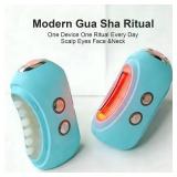 Face Massager Tool with Red Light Therapy for Face, JadeRose Quartz Microcurrent Facial Device with Vibration7-Color LED Warm Heat, Gua Sha Facial Tools for Lifting, De-Puffing, Lymphatic Drainage