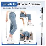 Fanwer Extendable Shoe Horn Long Handle for Seniors, Twist to Lock, 16\" to 31\"Adjustable, Stainless Steel Telescopic Shoehorn for Men Women, Metal Travel Shoe Horn, Shoe Helper Tool