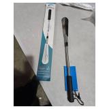 Fanwer Extendable Shoe Horn Long Handle for Seniors, Twist to Lock, 16\" to 31\"Adjustable, Stainless Steel Telescopic Shoehorn for Men Women, Metal Travel Shoe Horn, Shoe Helper Tool