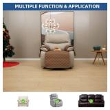Eismodra Waterproof Recliner Chair Covers for Reclining Couch Slipcovers Seat Cushion,Anti-Slip Sofa Cover for Dogs Pets Furniture Protector Washable,Brown Set (3 Pieces)