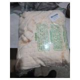 Puncuntex Flannel Fleece Throw Blanket Cream White 50"x60", Super Soft Plush Cozy Blanket with 3D Jacquard Square Grid Design Luxury for Couch Sofa Chair