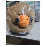 Onsoyours Original French Bulldog Plush with Basketball, Cute 12 inch Sport Dog Dark Brown Stuffed Animal, Ultra Soft Collectible Hugging Gift Puppy Plush Toy