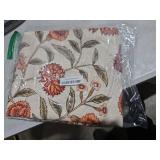 ISAENNE Designer French Small Rectangle Tablecloth,Linen Orange Floral Pattern Indoor Table Cloth,Wrinkle Resistant Decor Table Cloth for Dining Thanksgiving Kitchen Party,55\"*71\"-Alvarado D