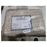 Adiva Rugs Outdoor Indoor Area Rug, Weather Resistant, Easy to Clean, Stain Resistant Floor Mat for Dining Room, Backyard, Deck, Patio (Wooden, 5