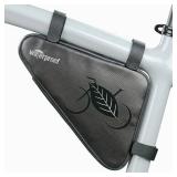 NDakter Bike Frame Storage Bag 2L, Waterproof Bicycle Triangle Pouch, Cycling Pack for Phone, Wallet, Keys, Tools, Accessories, Bikes Front Tube Bag for Mountain Road Bike, MTB Travle