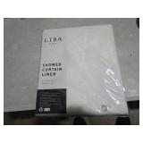 Naturoom Natural Linen Shower Curtain, Country Boho Farmhouse Bath Decor Beige Shower Curtains for Bathroom Neutral Cloth Weighted Textured Fabric Bath Curtain Liner with Hooks, Cream, 72 Inch