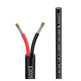 18 Awg 0.8mm 18/2 Gauge Electrical Wire 2 Conductor Extension Cable 100 Foot UL2464 DC 5V/12V/24V/300V Oxygen Free Stranded Tinned Copper Wire Low Voltage LED Cable for LED Lamps Automotive