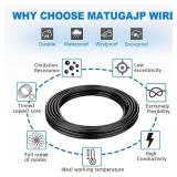 18 Awg 0.8mm 18/2 Gauge Electrical Wire 2 Conductor Extension Cable 100 Foot UL2464 DC 5V/12V/24V/300V Oxygen Free Stranded Tinned Copper Wire Low Voltage LED Cable for LED Lamps Automotive