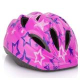 LX LERMX Kids Bicycle Helmet Ages 5-14 Adjustable from Toddler to Youth Size, Durable Helmet with Fun Designs for Boys and Girls