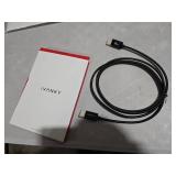 IVANKY 8K DisplayPort Cable 1.4, VESA Certified DP Cable 6.6ft (8K@60Hz, 4K@144Hz, 2K@240Hz)HBR3 Support 32.4Gbps, HDR, HDCP 2.2, FreeSync G-Sync, Braided Display Port for Gaming Monitor, Graphics, PC