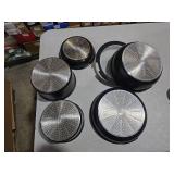 JEETEE Pots and Pans Set Non Stick 17pcs, Kitchen Cookware Sets with Detachable Handle, Induction Nonstick Cookware Set with Removable Handle, Stackable RV Cookware, Oven Safe, PFAS/PFOA Free, Black