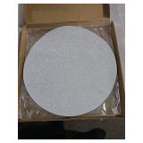 Tomeurperf 30 Pcs Silver Paper Placemats, 14 Inch Glittering Paper Placemats Disposable Placemat Round Table Place Mats Decorative for Birthday Party Wedding Banquet - Silver