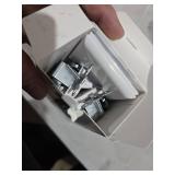 BESTTEN 2 Pack Combination Toggle Light Switch and Duplex Receptacle Outlet, Single Pole Toggle Wall Switch, Grounded Outlet, Combo Style, 15 Amp, Wallplate Included, UL Listed, White