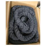 Brobantle Battle Rope 1.5 Inch Diameter,Black 30FT Exercise Workout Ropes for Home Gym Heavy Weighted Training Rope for Working Out