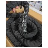 Brobantle Battle Rope 1.5 Inch Diameter,Black 30FT Exercise Workout Ropes for Home Gym Heavy Weighted Training Rope for Working Out