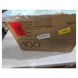 Amazon Basics Leak-Proof Dog and Puppy Potty Training Pee Pads with Quick-Dry 5-Layer Super Absorbent Design, Regular Size 22 x 22 inch, Blue & White, 100 Count