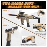 Bugrtey Two Modes Toy Gun Shell Ejecting Rifle with 80 Soft Bullets 40 Shells 2 Clips Soft Bullet Toy Guns Outdoor Shooting Games Christmas Halloween Birthday Gifts