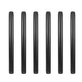 GeilSpace 24 Pack 1/2" x 10" Pre-Cut Black Metal Pipe, Industrial Steel Fits Standard Half Inch Black Threaded Pipes and Fittings - Vintage DIY Industrial Shelving (1/2" x 10")