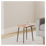FORAOFUR End Table Set of 2, Modern Wooden Side Table for Living Room, Bedroom, Boho for Small Spaces, Easy Assembly