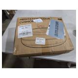 DAWNYIELD Meditation Cushion 32 Inch Round, Extra Thick Memory Foam Floor Pillow with Removable Washable Cover, Bohemian Mandala Yoga Cushion for Adults - Ideal Gift & Holiday Decor, Blue