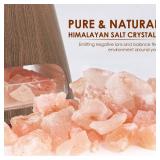 SALKING 2-in-1 Himalayan Salt Lamp Diffuser, Cool Mist Humidifier, Aromatherapy & Himalayan Salt Therapy, 100% Pure Himalayan Salt, Ultrasonic Essential Oil Diffuser with Ambient Glow, 150ml (Dark)