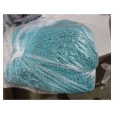 LOCHAS Luxury Bathroom Rug Shaggy Bath Mat 24 x 60 Inch, Washable Non Slip Bath Rugs for Bathroom Shower, Soft Plush Chenille Absorbent Carpets Mats, Teal Blue