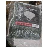 ONDAN Electric Heated Blanket Full Size 72\"x84\" Microplush Cover Blanket 4 Heat Settings & 10 Hours Auto Off, Cozy & Breathable, Warm All Night, Grass Green