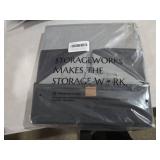 StorageWorks Closet Storage Bins, Trapezoid Organizer Box for Shelves, Fabric Clothes Bin, Foldable Organizing Baskets with Handles, Small, Black, 3-Pack