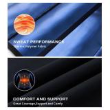 Junlan Waist Trainer for Women Lower Belly Fat Sweat Waist Trainer Women Working Out Waist Trimmer (Blue,Large)