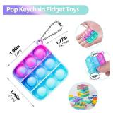 Pop Fidget Toys Bulk Its Party Favors for Kids 4-8 8-12 30 Pack Mini Pop Keychain It Easter Basket Stuffers Egg Fillers Small Fidgets for Classroom Prizes Student Gifts Birthday Goodie Bag Stuffers
