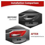JOSHELA for RAM Inner Door Handle Cover Trim Bowl Fit for Dodge RAM 2018-Present Red Interior Accessories 4pcs