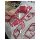 JOSHELA for RAM Inner Door Handle Cover Trim Bowl Fit for Dodge RAM 2018-Present Red Interior Accessories 4pcs